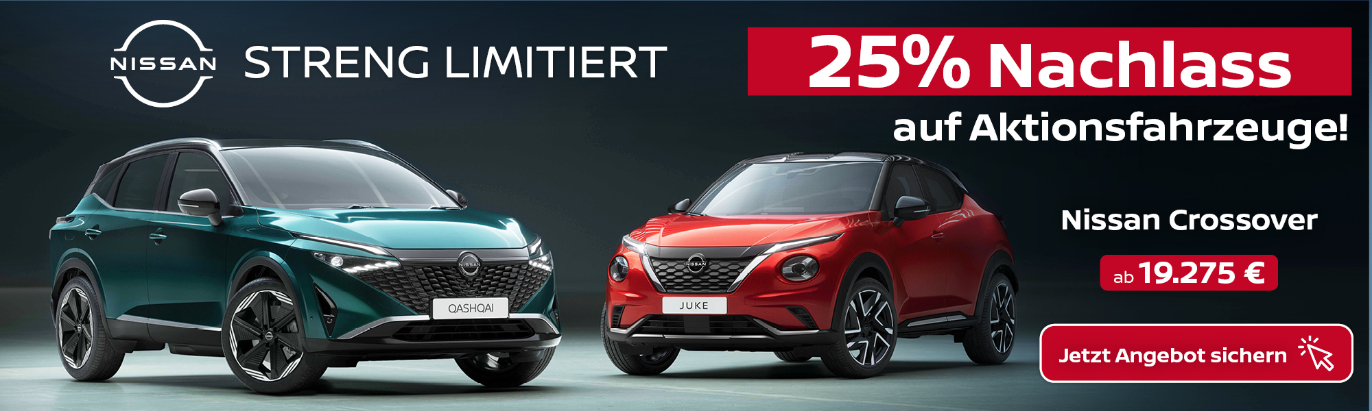 Header Juke Und Qq Grossabnahmeheader Start Nissan Juke und Qashqai 25 % Nachlass